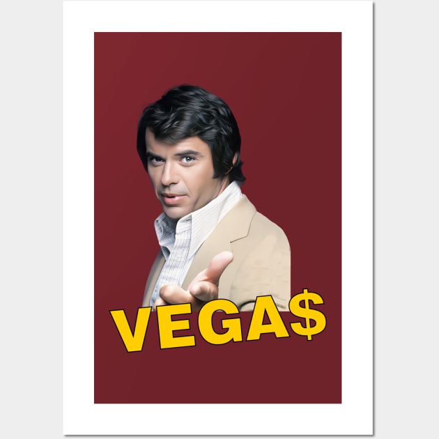 Vegas - Robert Urich - 70s Cop Show Wall Art by wildzerouk